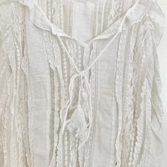 White Lacey Cover Up - Picture 4 of 5